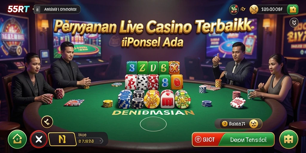 Tampilan gameplay menarik di aplikasi Live Casino 55RT.
