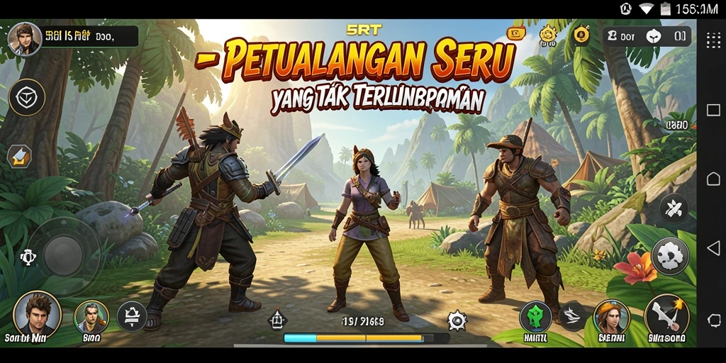 Tampilan gameplay <strong>5RT</strong> dengan grafis menawan dan misi petualangan.