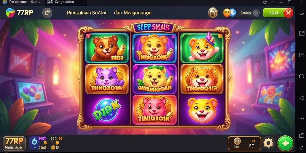 Gameplay slot 77RP yang mendebarkan dan menguntungkan.