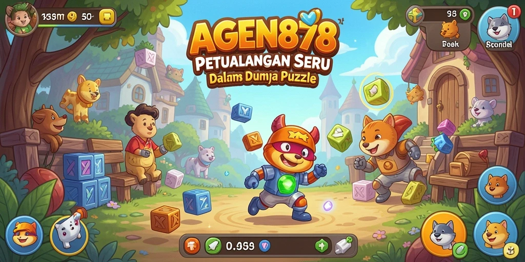 Tampilan gameplay mengasyikkan dari AGEN878 yang penuh tantangan puzzle.