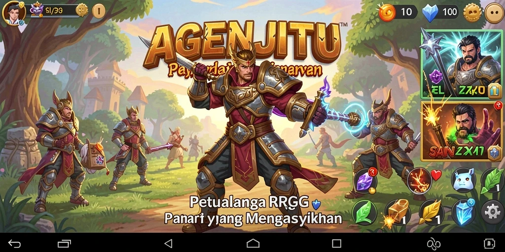 Tampilan gameplay RPG yang seru dan mendebarkan.