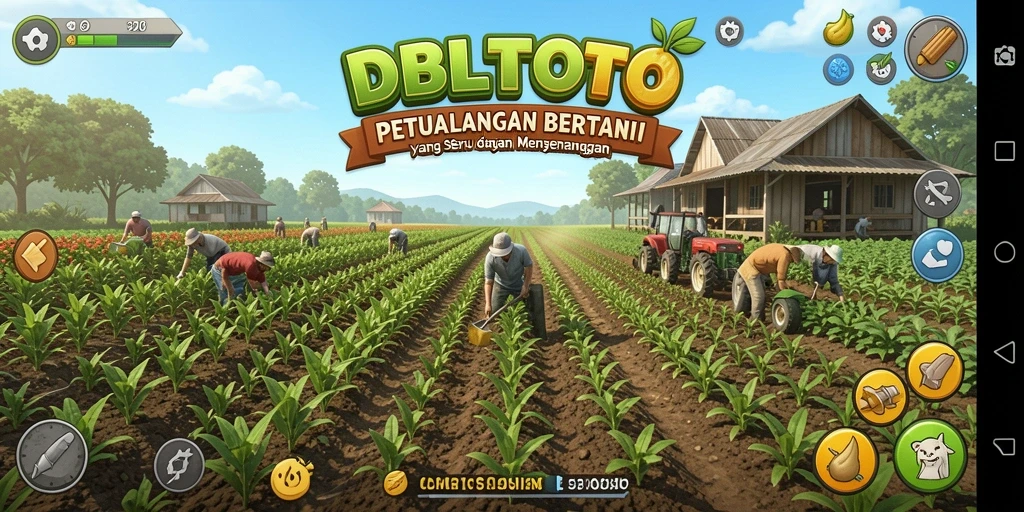 Tampilan gameplay DBLTOTO yang menarik dengan fitur pertanian yang beragam.