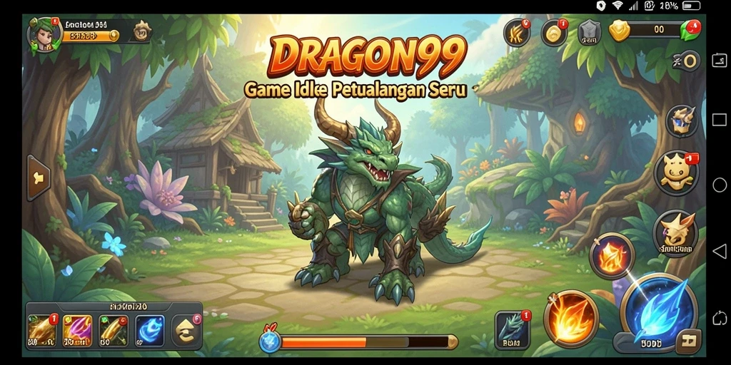 Tampilan gameplay DRAGON99 dengan aksi naga yang mengesankan.