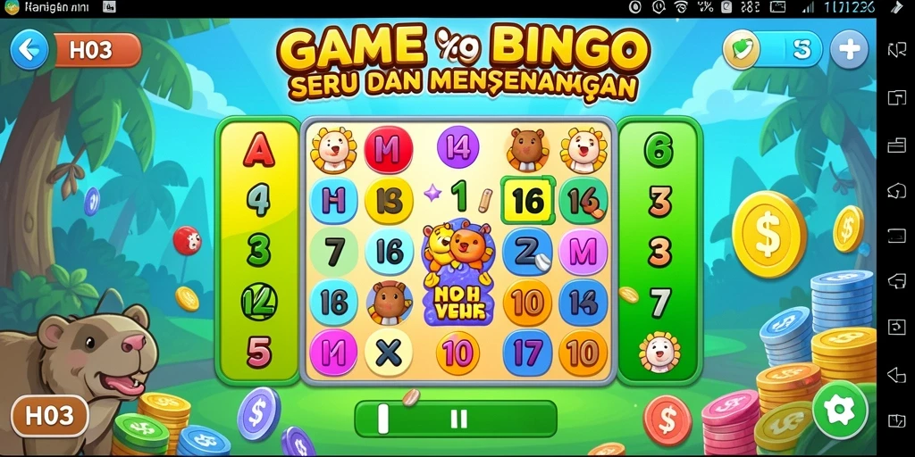 Gameplay seru dan interaktif dalam H03 Bingo.