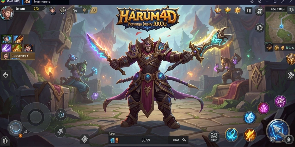 Tampilan gameplay seru dalam dunia ARPG yang luas.