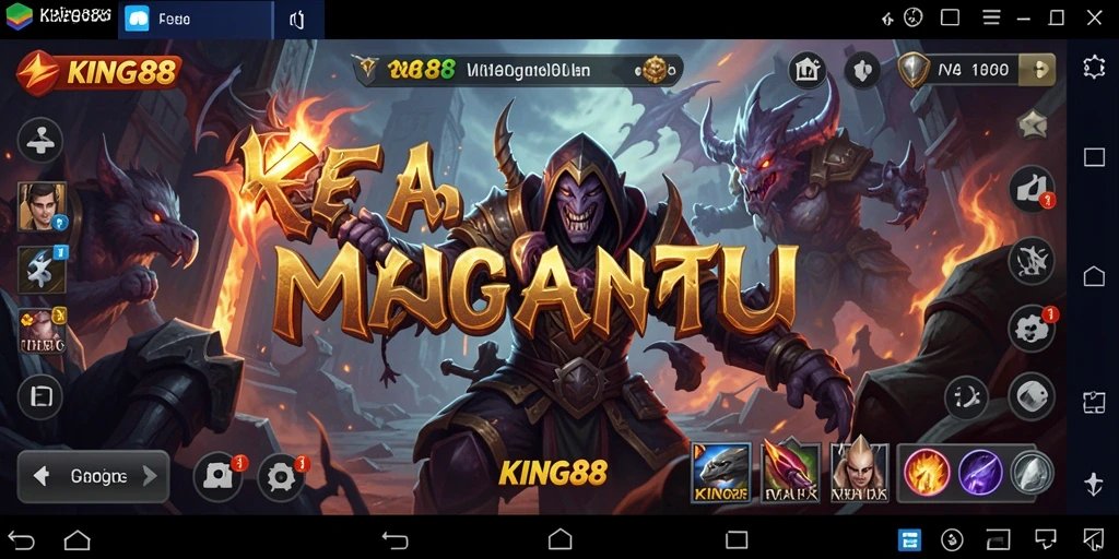 Screenshot KING88 menampilkan momen ketegangan di lingkungan gelap.