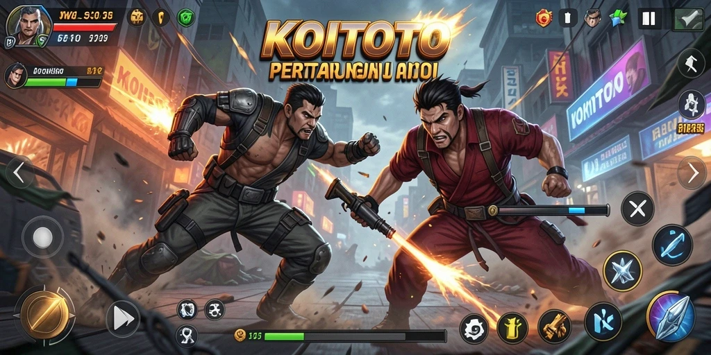 Tampilan gameplay seru dari KOITOTO dengan aksi yang mendebarkan.