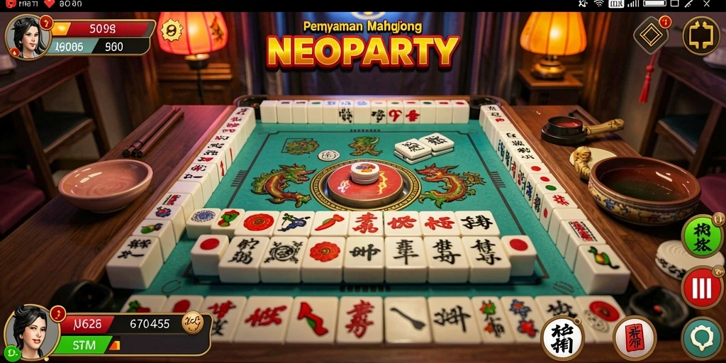 Tampilan gameplay NEOPARTY yang seru dan interaktif.