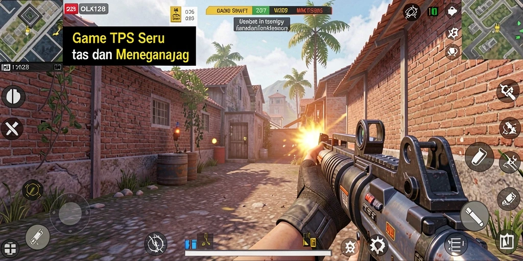 Tampilan mendebarkan dari gameplay OLX128 yang menegangkan.