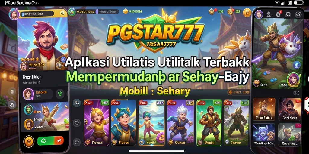 Tampilan antarmuka PGSTAR777 dengan berbagai fitur utilitas yang menarik.
