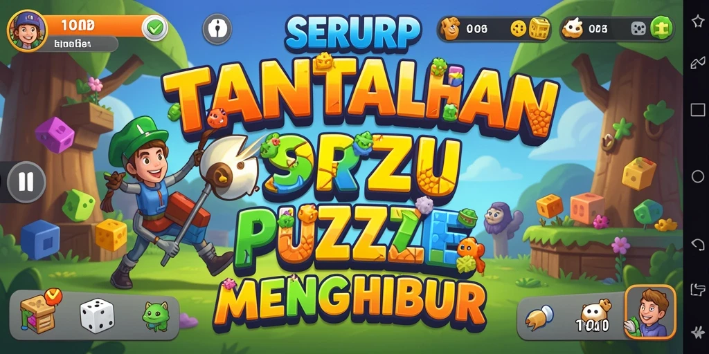 Tampilan gameplay Puzzle yang menarik dari SERURP.
