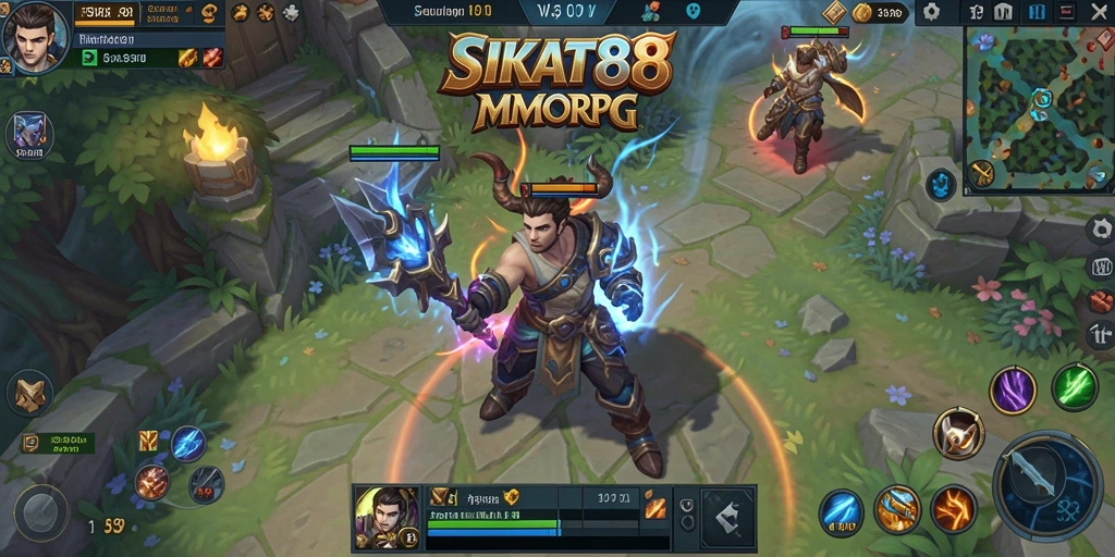Screenshot utama SIKAT88 menunjukkan pengalaman gameplay MMORPG yang mengesankan.