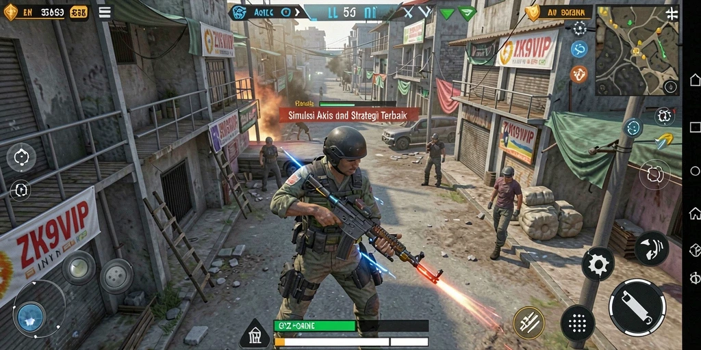 Tampilan gameplay menarik ZK9VIP yang menunjukkan aksi dan strategi.